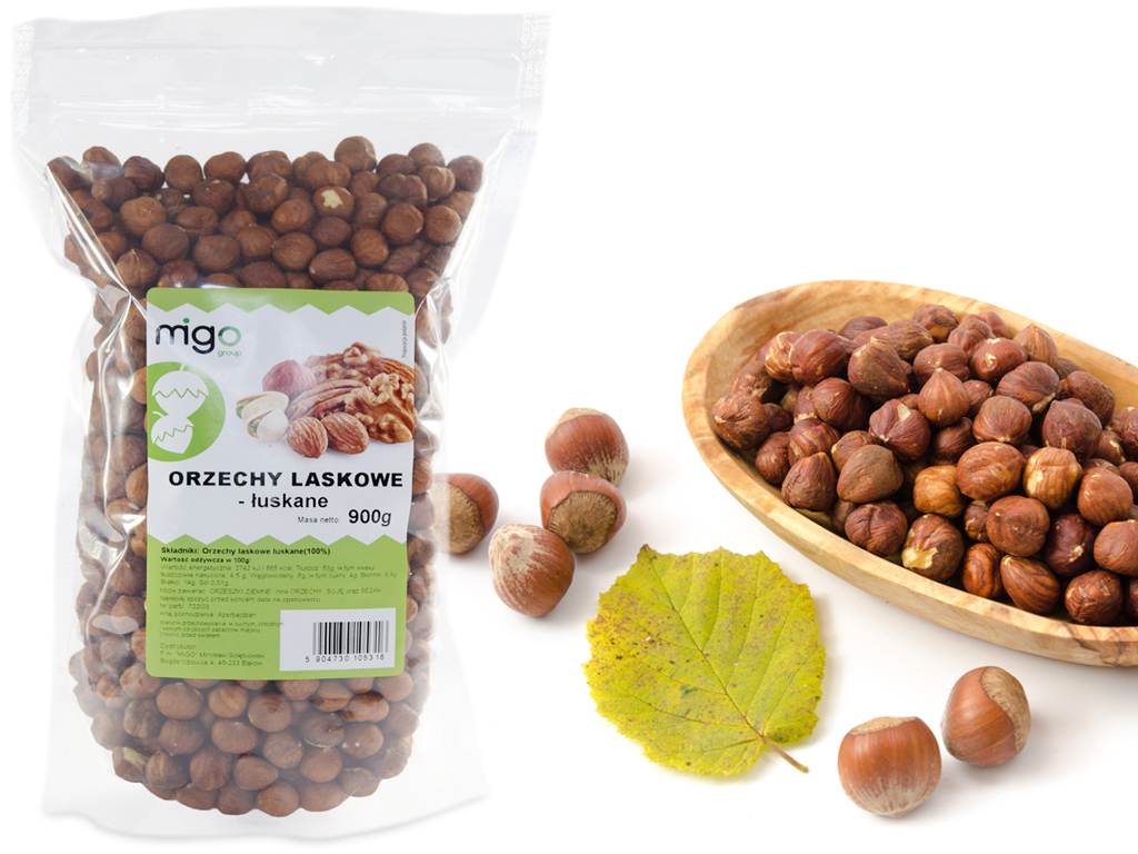 Levně Lískové Ořechy Loupané 900 g Přírodní MIGOgroup