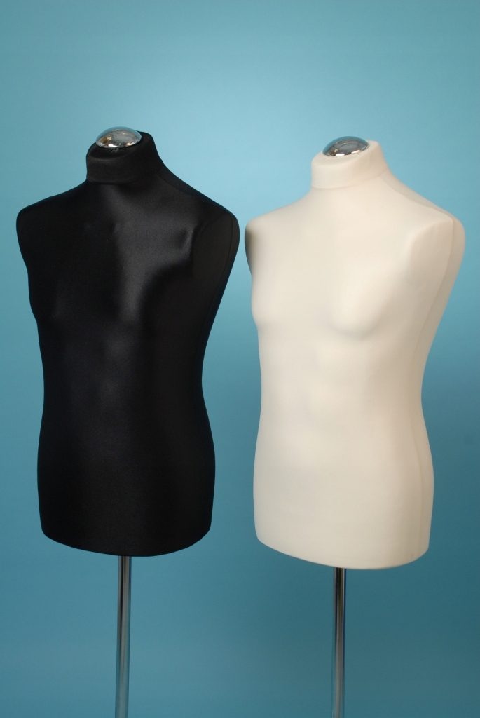 Manekin krawiecki męski barczysty na stojaku metal Marka inny