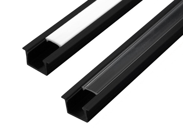 Profil LED Wpuszczany Głęboki CZARNY +KLOSZ 1 METR Typ profil do LED