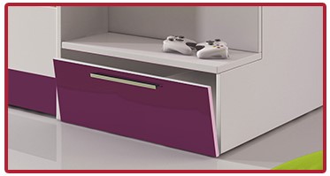 Łóżko piętrowe RAJ 2 + stelaże + materace Kolekcja RAJ