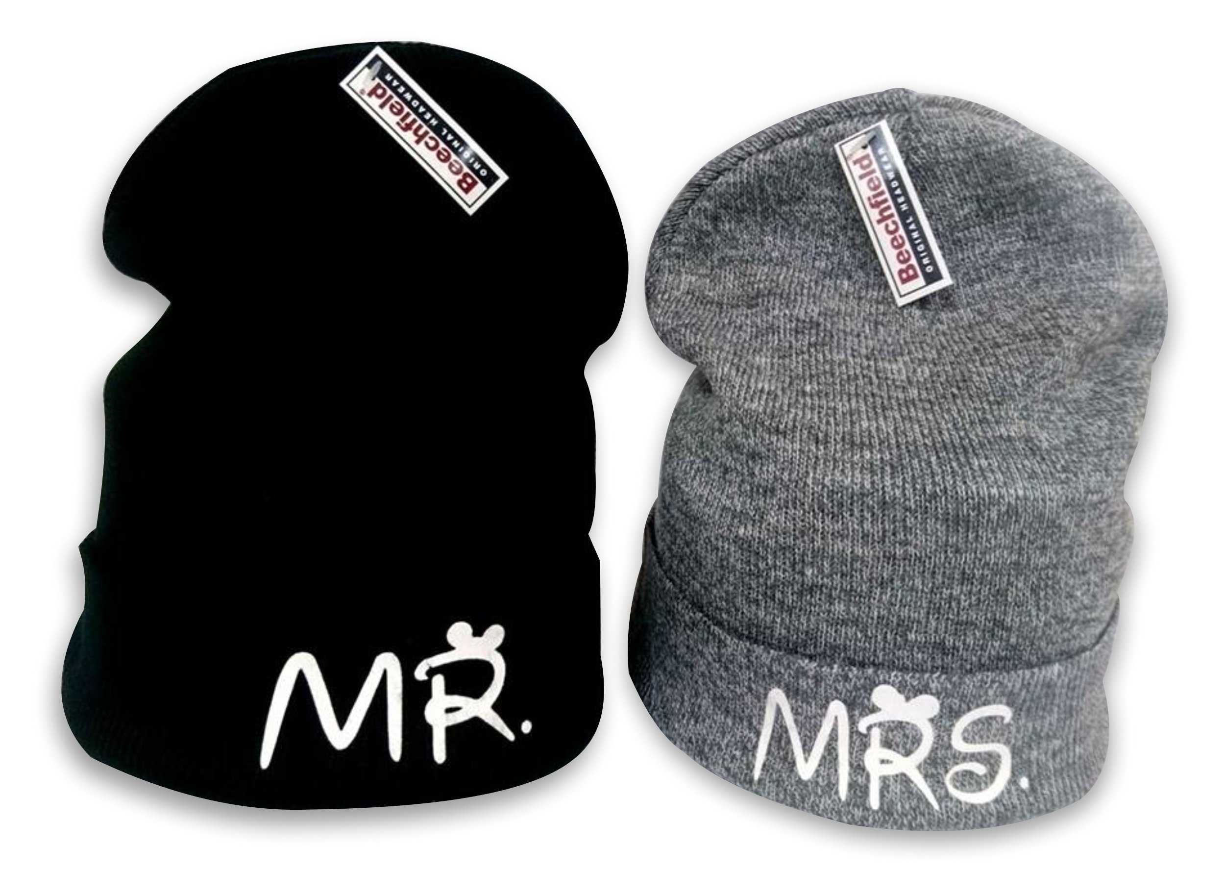 

Mr Mrs Czapki Zimowe Beanie Krasnal Par Walentynki