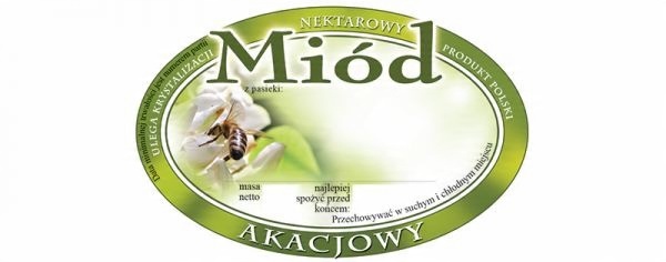 

Etykiety Owalne Samoprzylepne 100 szt Akacjowy