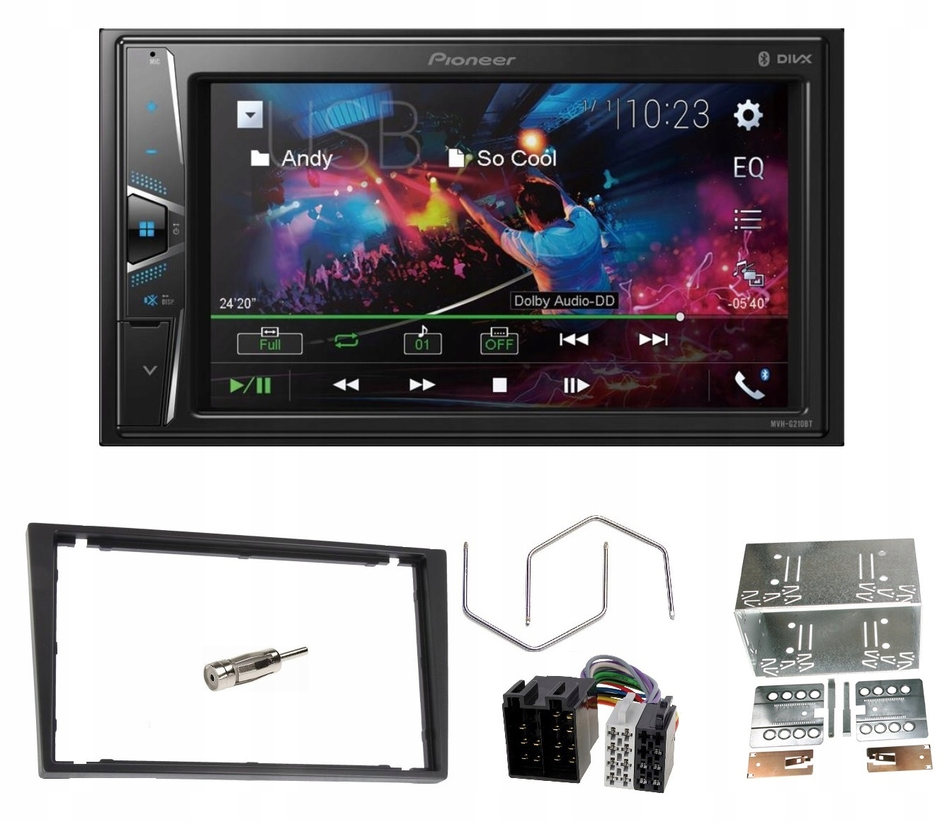 Pioneer MVH-G210BT Rádio Bluetooth Opel Vectra