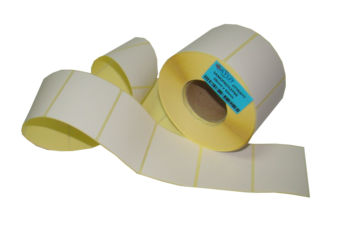 

Etykiety termiczne 58x43 mm 800 etykiet na rolce