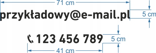 Wodoodporne naklejki napisy LITERY / CYFRY samoprzylepne 5 cm Marka inny