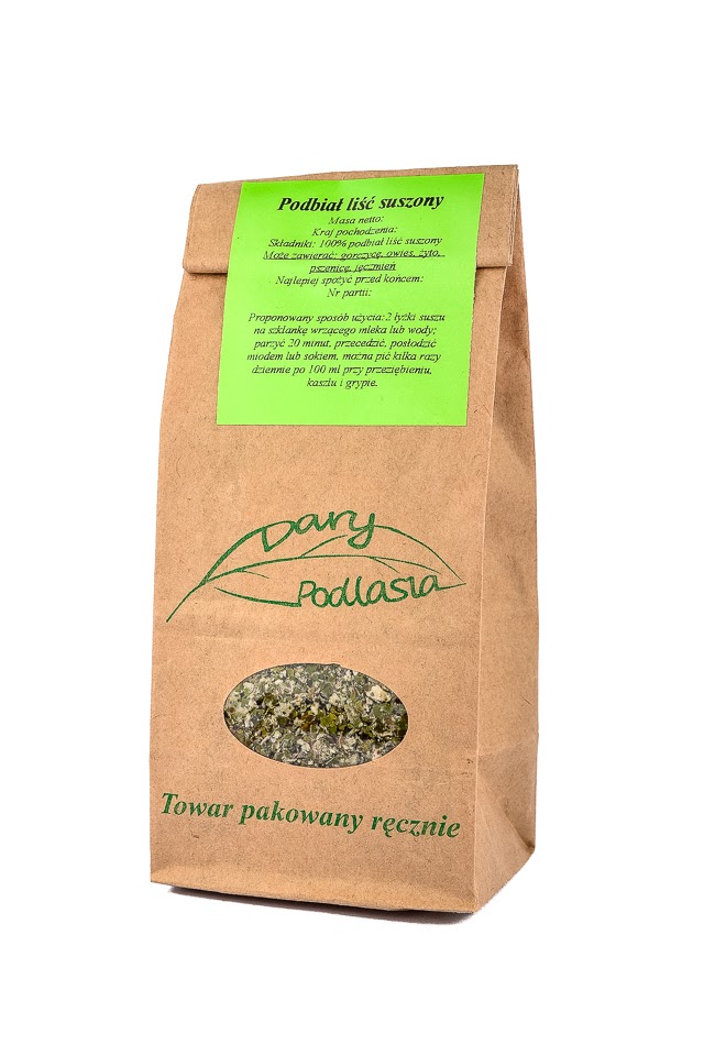 

Podbiał liść podbiału Zioła 50g- Dary Podlasia