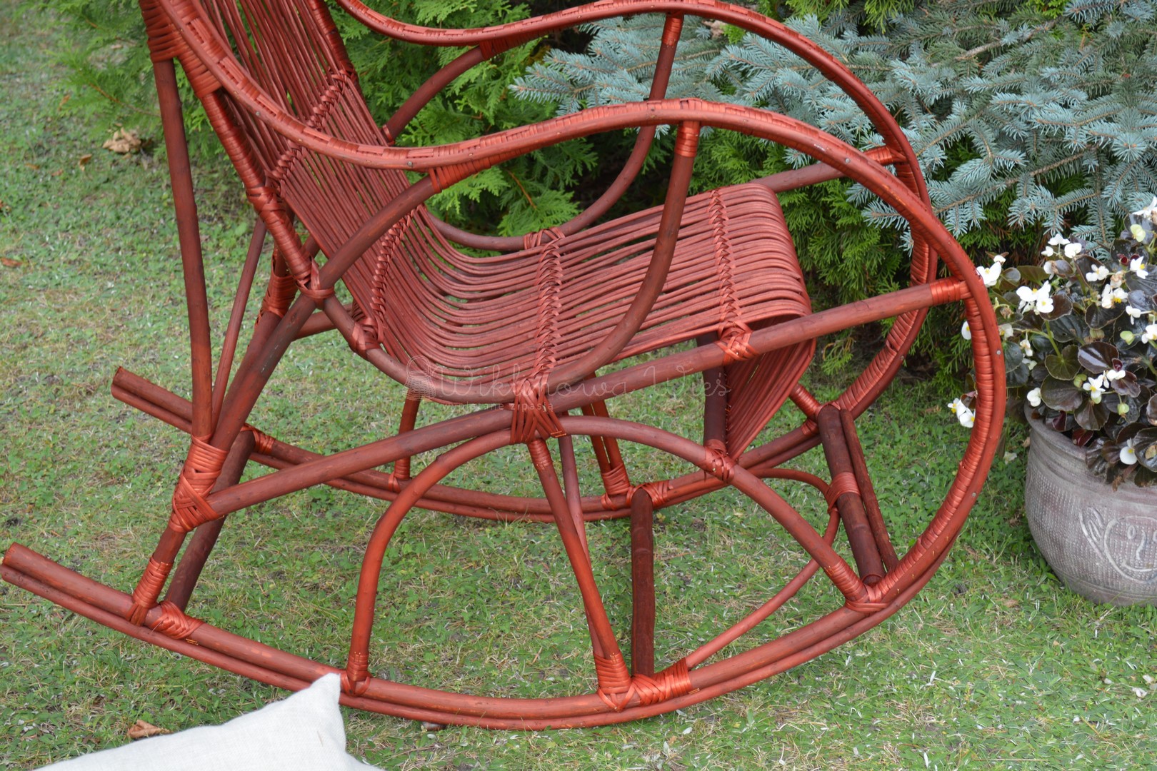 FOTEL BUJANY WIKLINOWY LORD WIŚNIA + PODUSZKA EAN (GTIN) 5904653931207