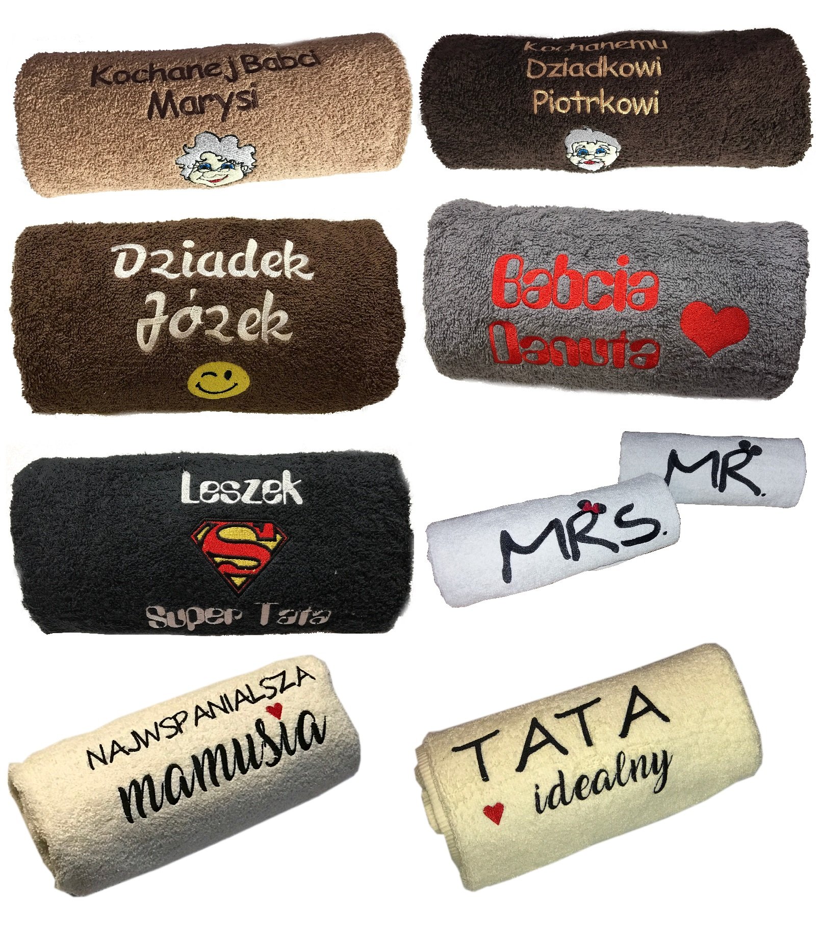 RĘCZNIK 50X100 Z HAFTEM IMIĘ DZIEŃ DZIADKA PREZENT Marka NICE-HAFT