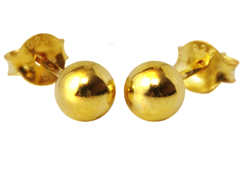 

Versil kolczyki kulki 5 mm złocone Srebro 0,925