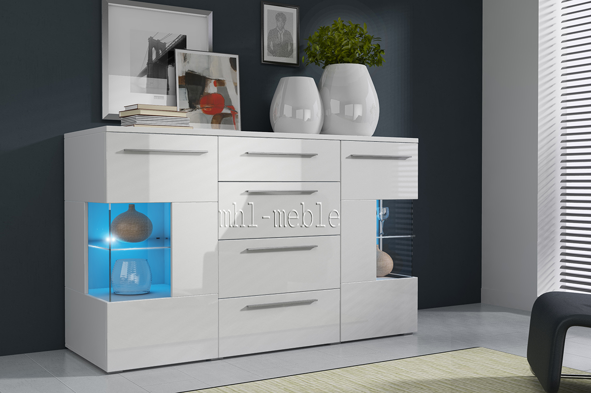 KOMODA ROMA WYSOKI POŁYSK różne kolory -LED GRATIS Kod producenta 020202023