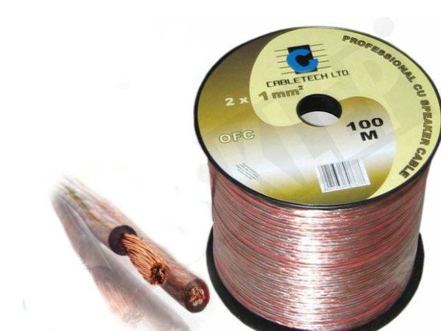 

Miedziany Kabel Głośnikowy Ofc 2X1,0 MM Cabletech