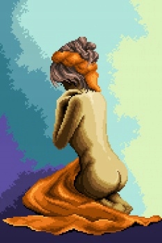 Výšivka křížová sada, kanva+mulina+jehly, 28x42