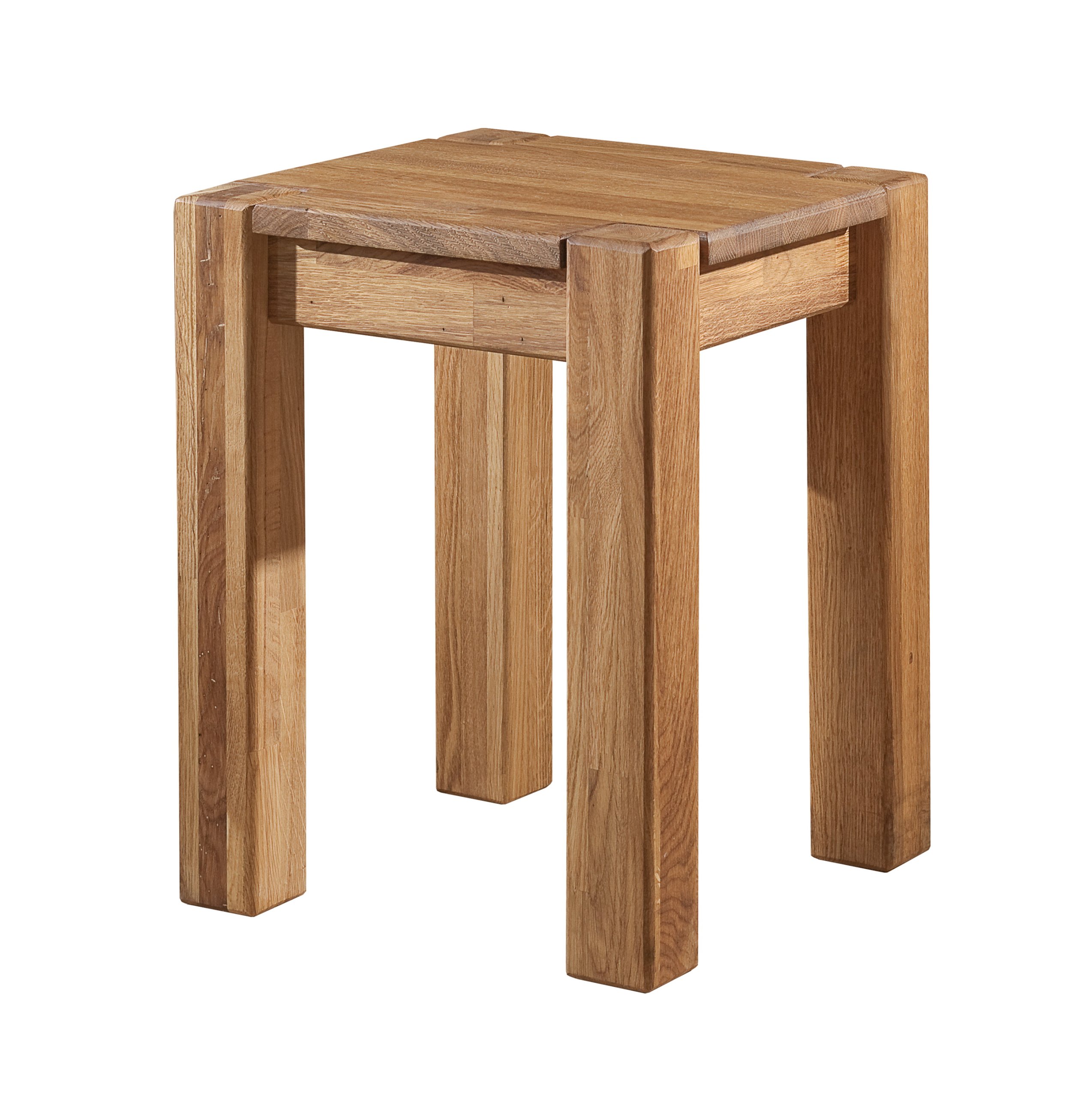 Taboret dębowy 34x34xh45 cm, solidne lite drewno Głębokość mebla 34 cm