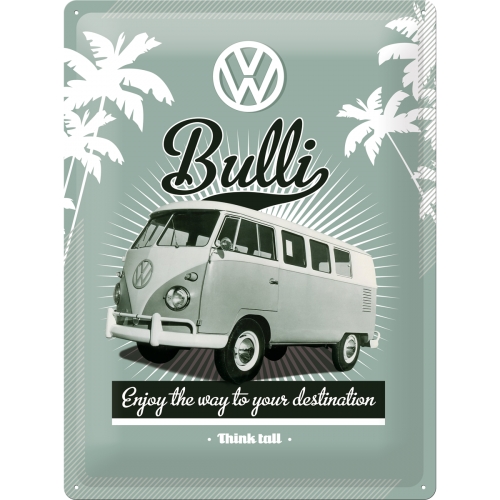 Табличка вывеска VOLKSWAGEN T1 BULLI VW металл 30x40