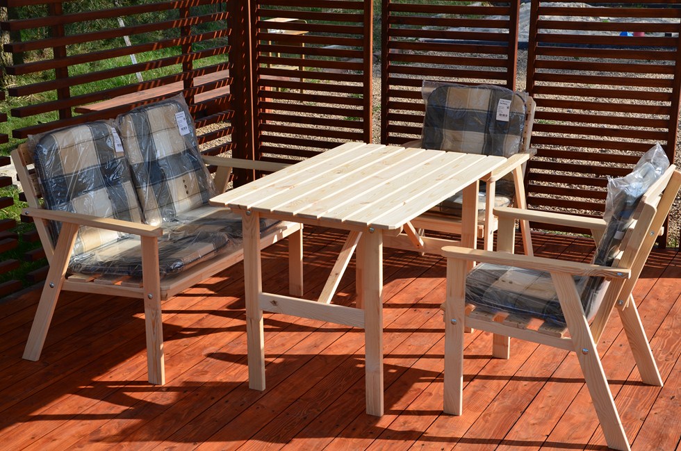 Komplet wypoczynkowy ogrodowy NORDIC + poduszki ! Rodzaj stół i krzesła