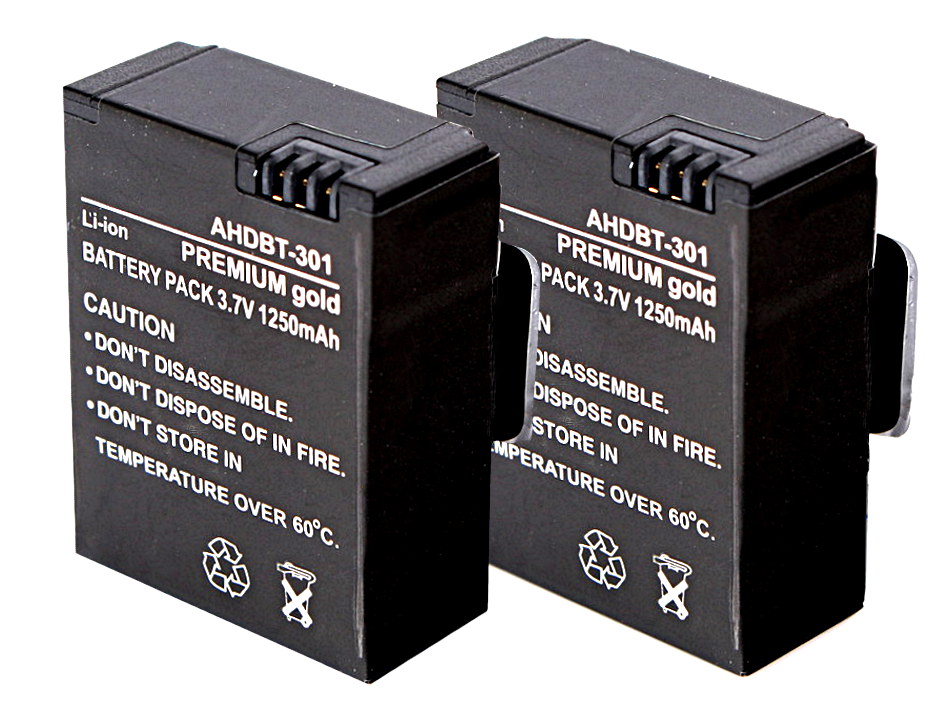 

2x Akumulator Bateria AHDBT-301 GoPro Hero 3 +