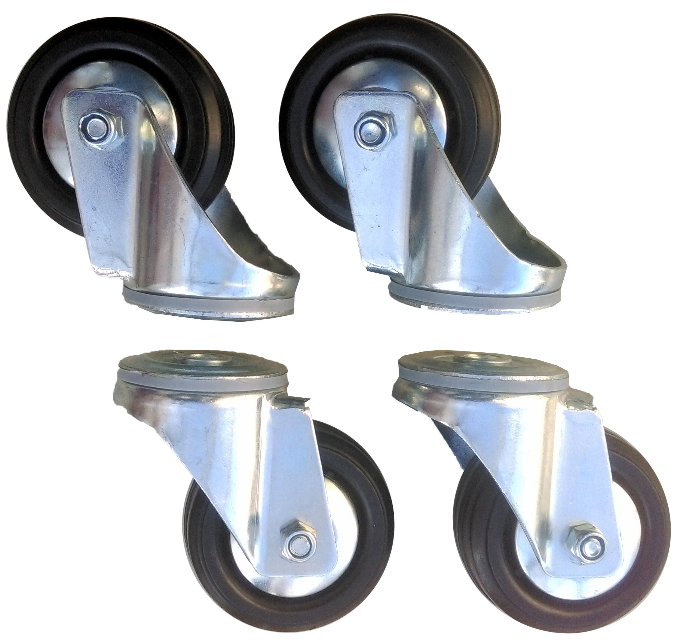 Sada kol 4 ks 80 mm Otvor 300 Kg Otočná Kola