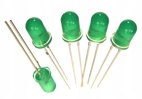 

Art Diody Led 5mm Green 1500mcd/60' B.jasna 5szt