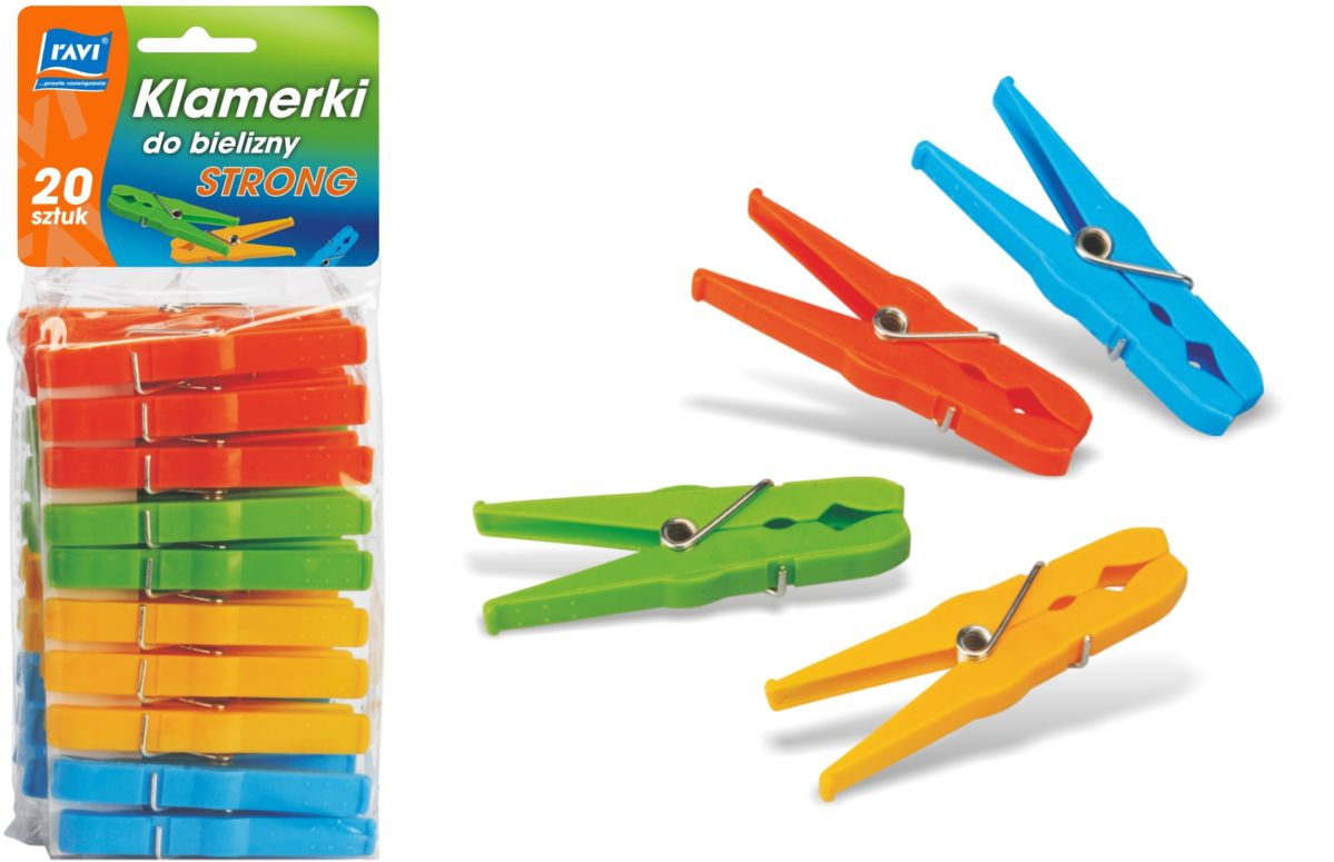 

Klamerki Spinacze Do Bielizny 20 Sztuk Strong