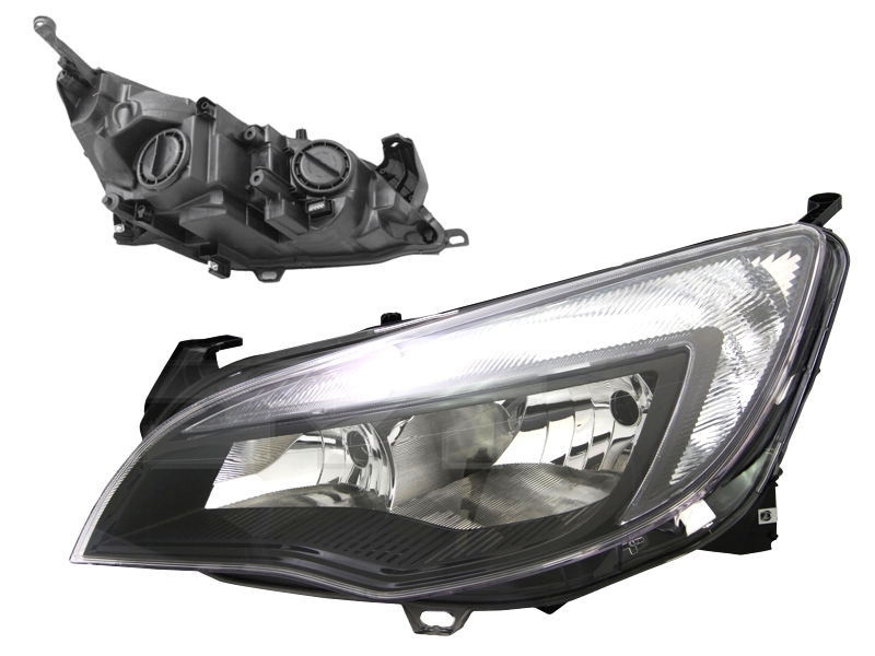 Фара передня ліва Opel Astra J 09-08.12 Чорні