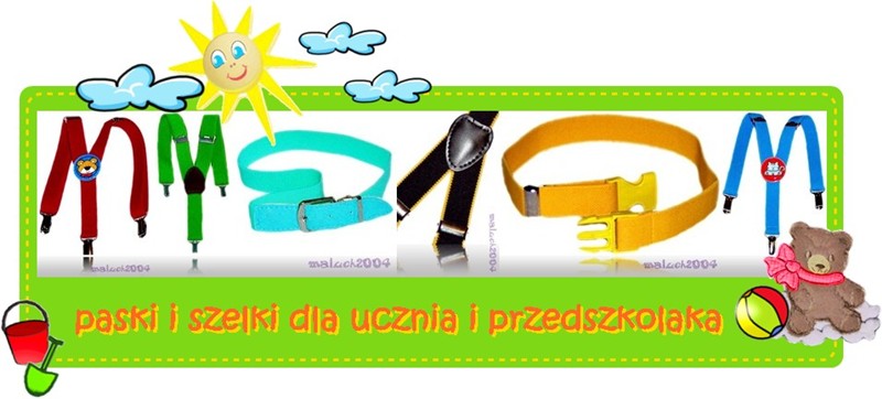 SZELKI DO SPODNI, SPÓDNICZKI dla dzieci na 4-7 lat Rodzaj szelki