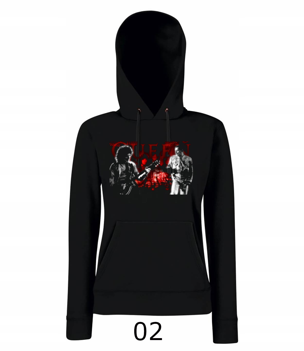 

Queen Damska Bluza z kapturem 8 Wzorów L