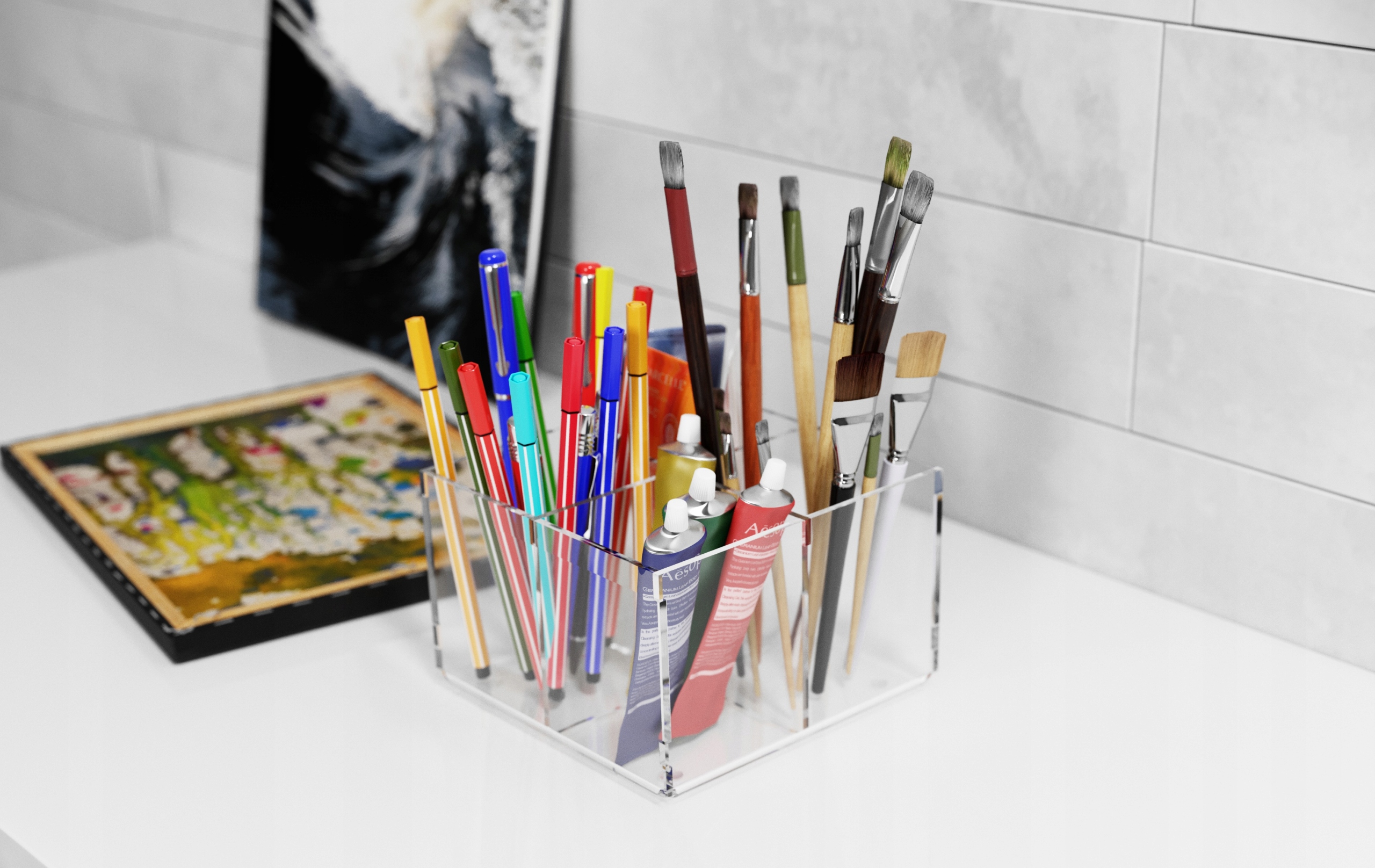 Organizer Pojemnik do szuflad PLEKSI 240x120x50 Materiał wykonania tworzywo sztuczne