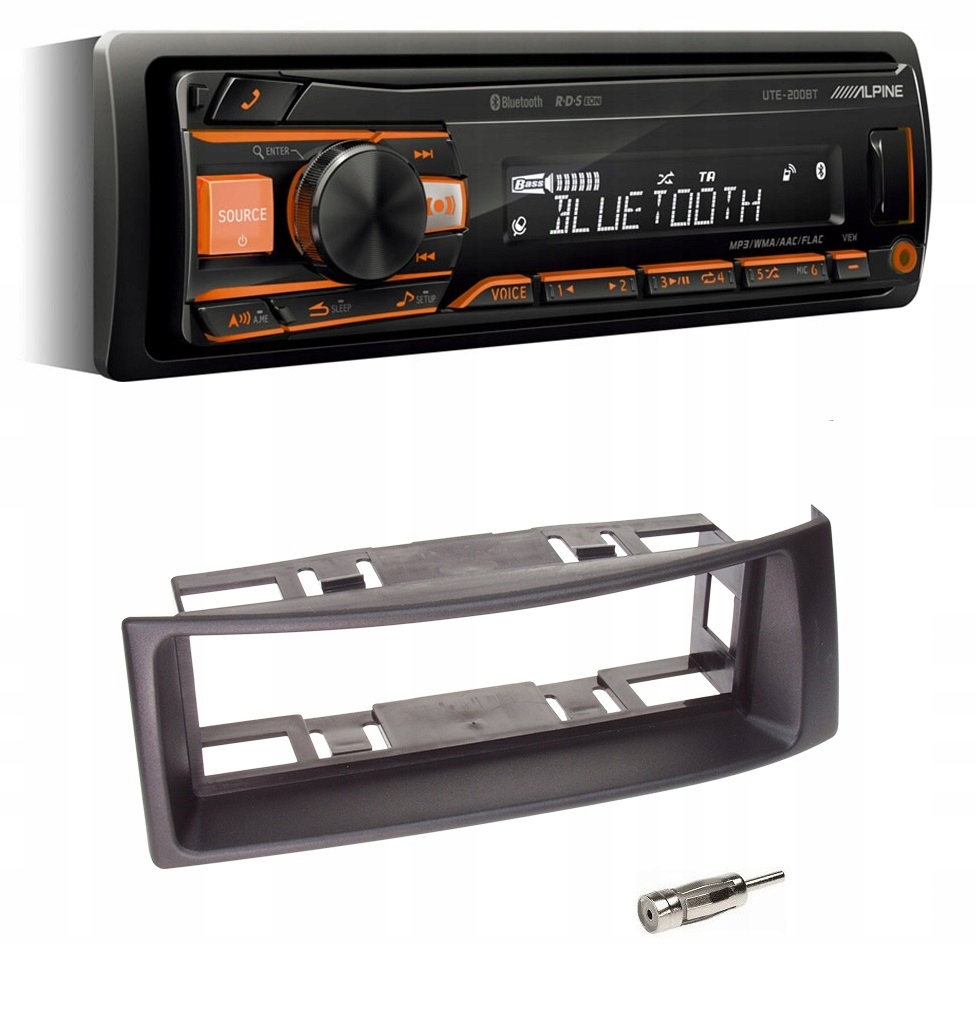 Alpine UTE-200BT Bluetooth autorádio Renault Scenic Megane rámček
