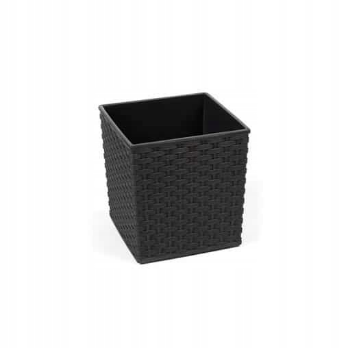 

Donica Juka Rattan Z Wkładem H40 40x40 czarny