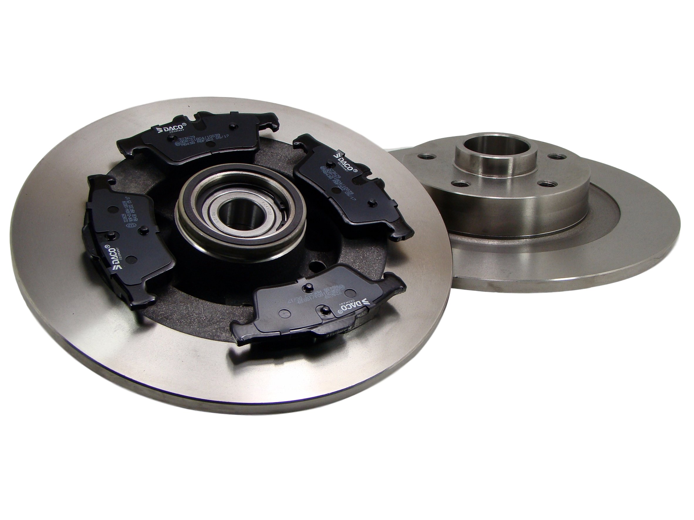 003034 - = ДИСКИ + ЗАДНИЕ КОЛОДКИ RENAULT LAGUNA III + ПОДШИПНИКИ