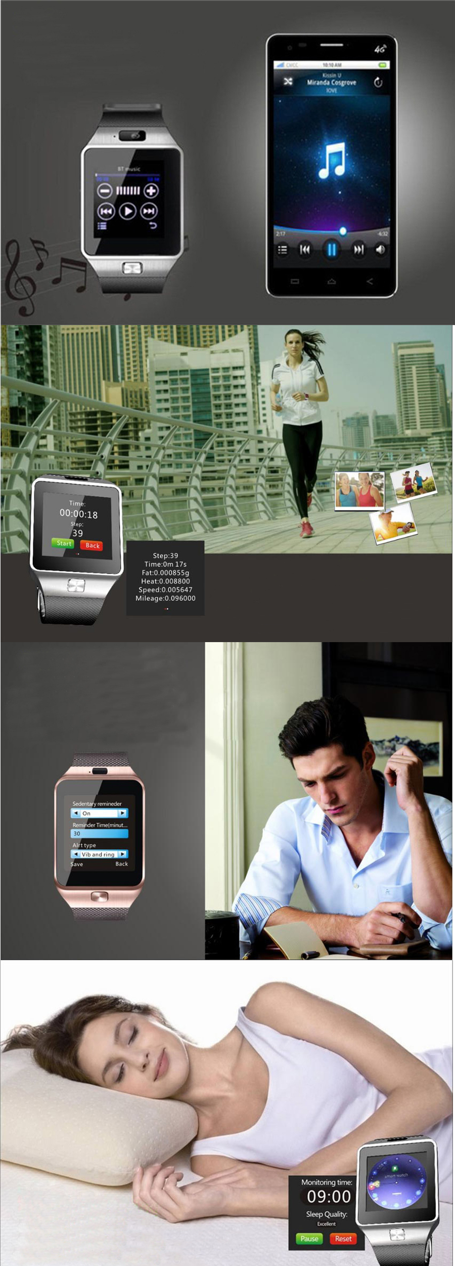 SMARTWATCH DZ09 ZEGAREK 34FUNKCJE KAM SIM PL FOLIA Kompatybilność systemowa Android iOS