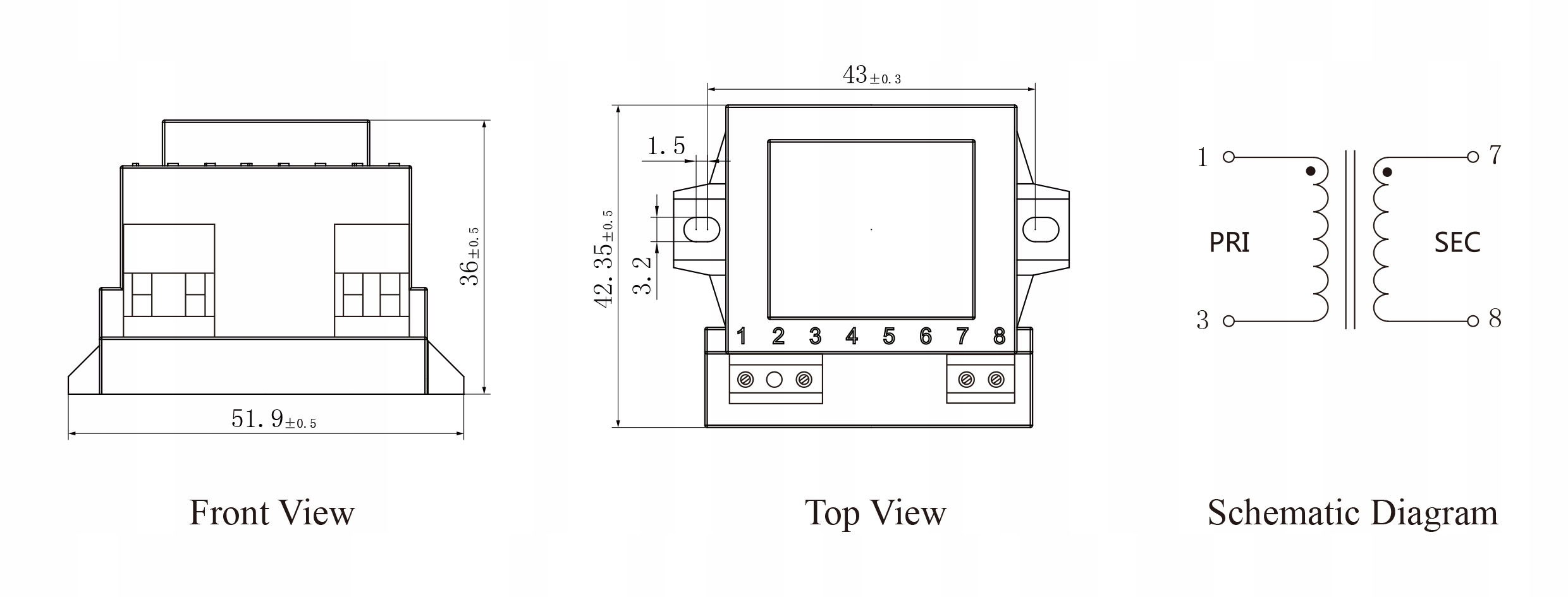 TE3518-5VA-230V/12V Transformator EAN (GTIN) 7730356045020