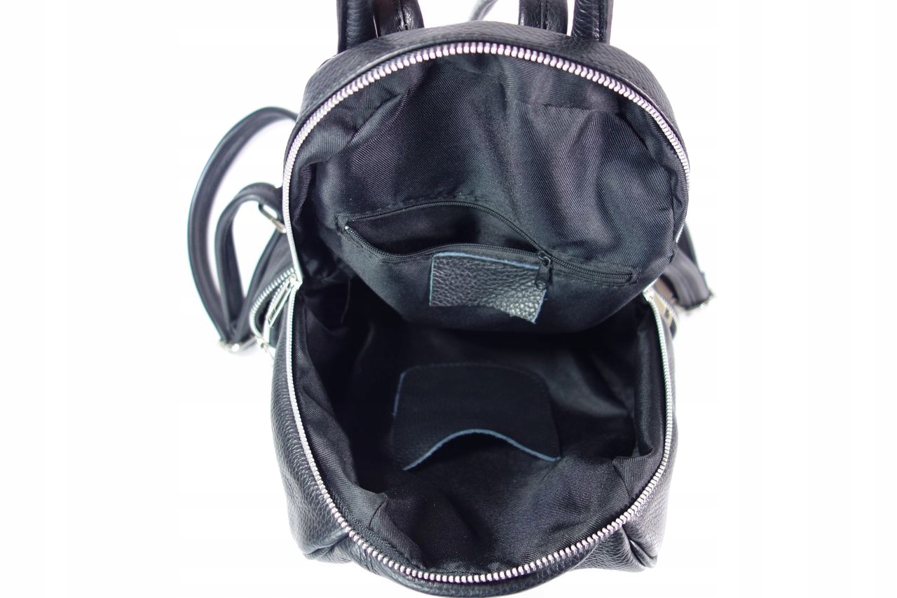 Plecak vera pelle skóra pojemny szary Płeć kobieta