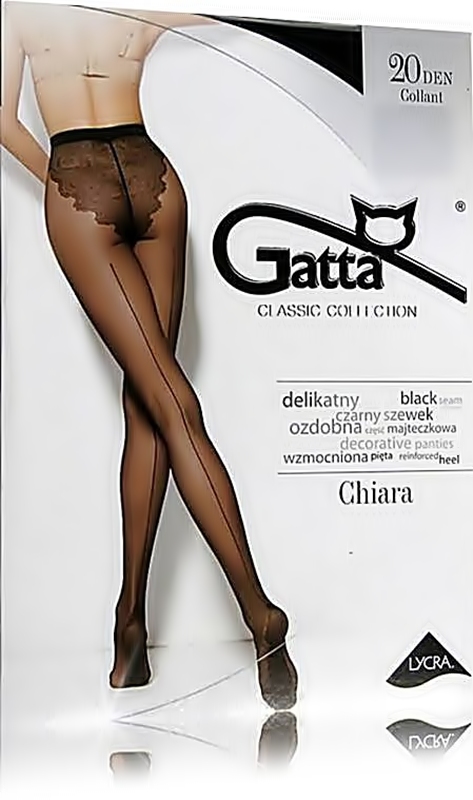 

Gatta Chiara 01 Rajstopy ze szwem Lycra Matowe r.S