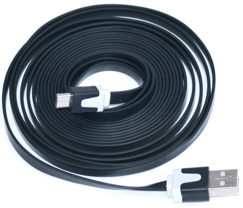

Kabel Usb Na Micro Usb Slim 3M Płaski Microusb-usb