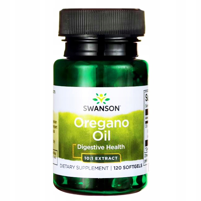 SWANSON OLEJ OREGANO olejek KONCENTRAT 10:1 OIL 120kaps EAN (GTIN) 087614110165