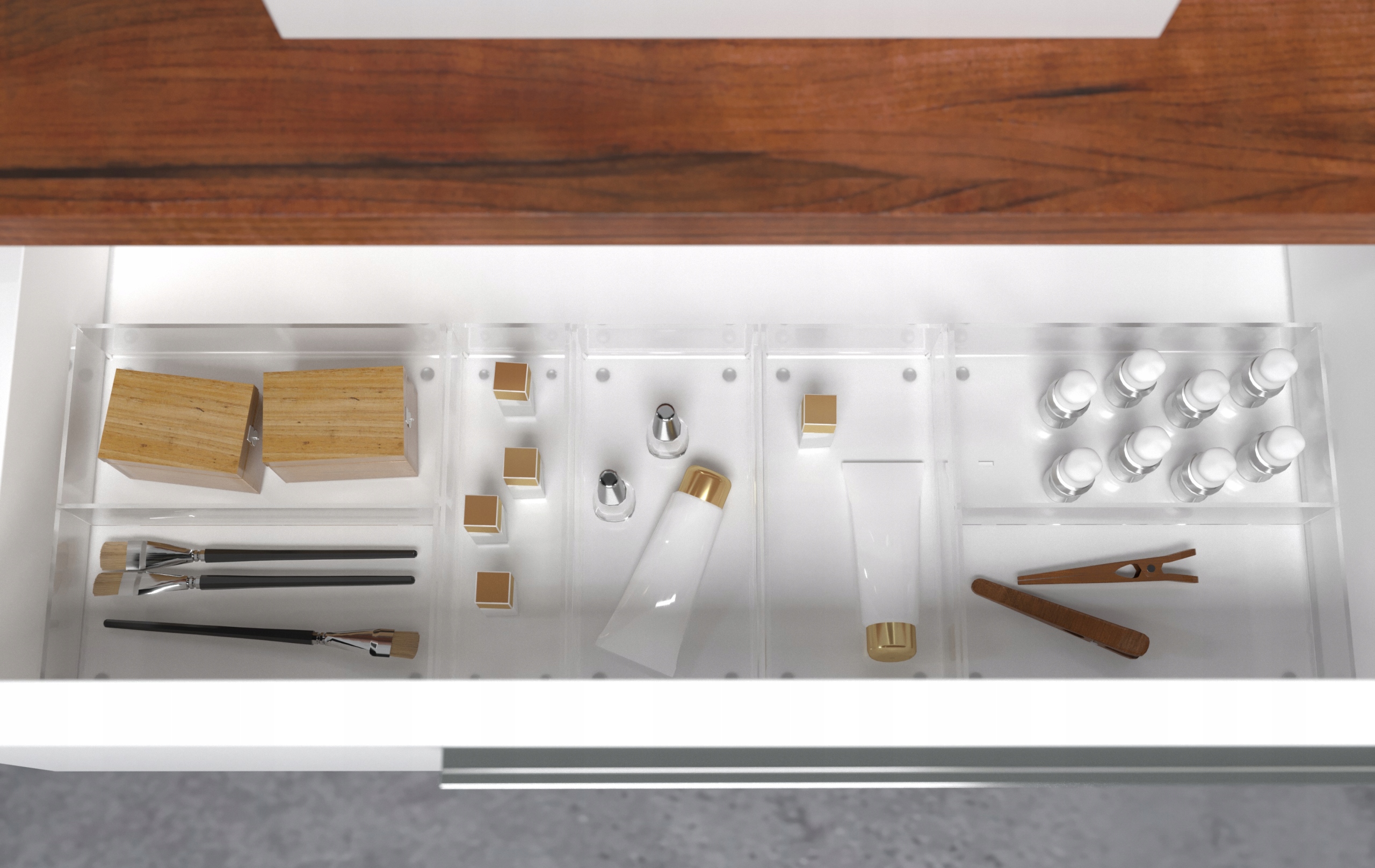 Organizer Pojemnik do szuflad PLEKSI 240x120x50 Marka MCJ