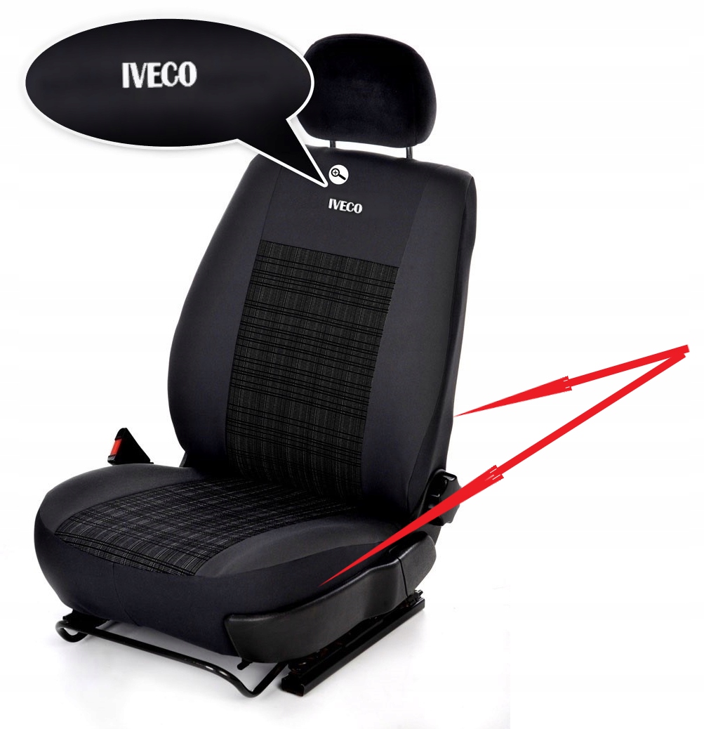 POKROWCE LOGO MIAROWE NOWY IVECO DAILY 2020 Material upholstery material