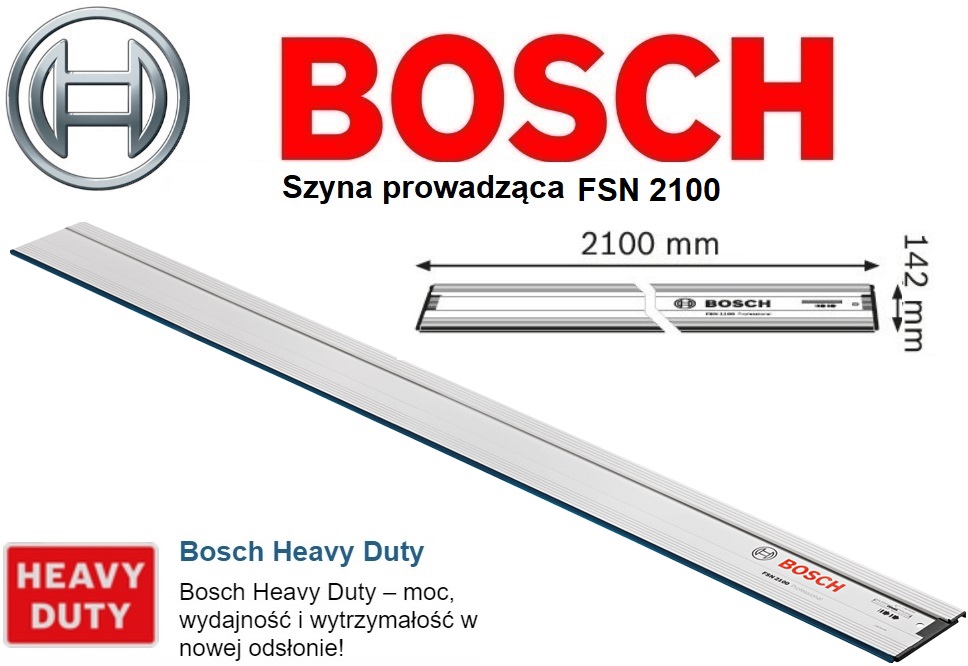 Szyna prowadząca BOSCH FSN 2100 PROFESSIONAL Rodzaj prowadnica