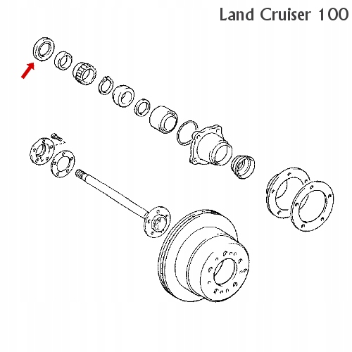 Полуось тойота ленд крузер 100. Задняя полуось Land Cruiser 100. Полуось ленд Крузер 100. Полуось ленд Крузер 100 задняя. Подшипник полуоси Тойота ленд Крузер 80.