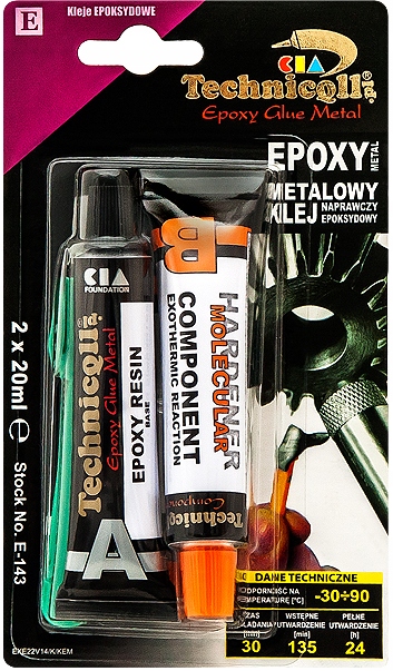 

Klej epoksydowy metalowy 2x20ml Technicqll____3384