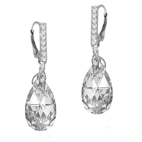 

Srebrne kolczyki Glam Calcium i Swarovski Pudełko!