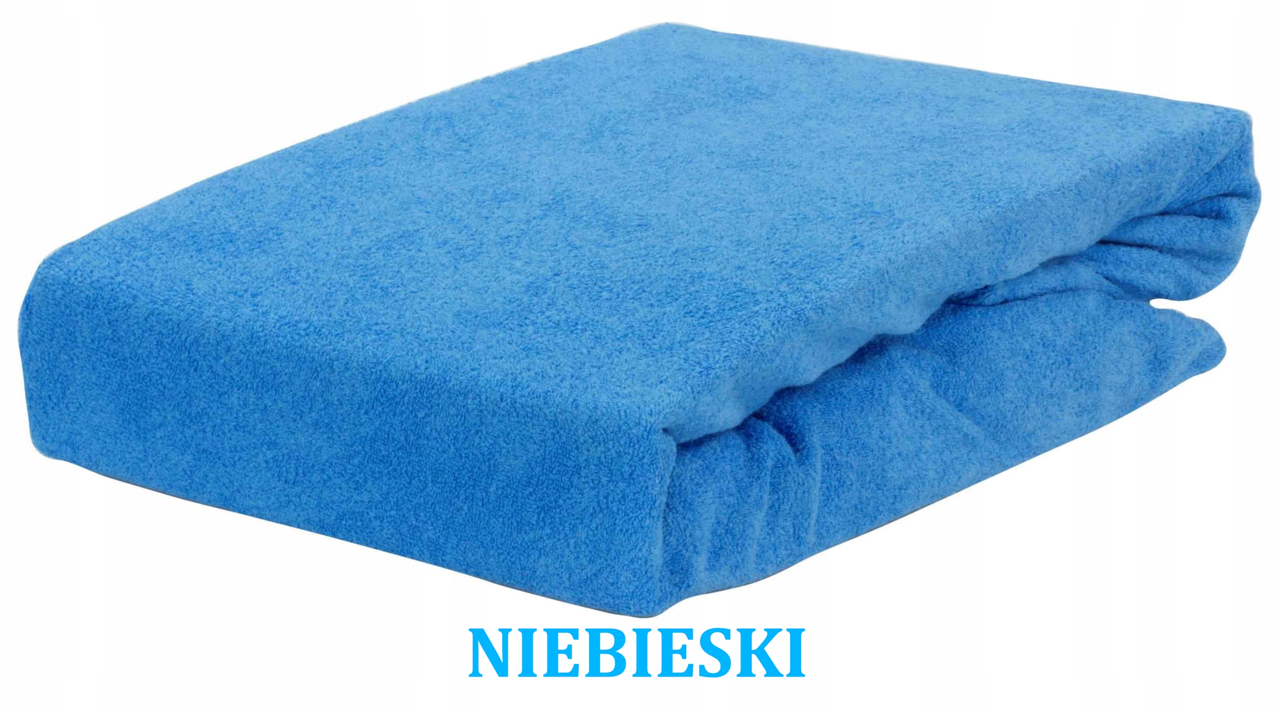 

Niebieskie Prześcieradło Frotte Z Gumką 90/200
