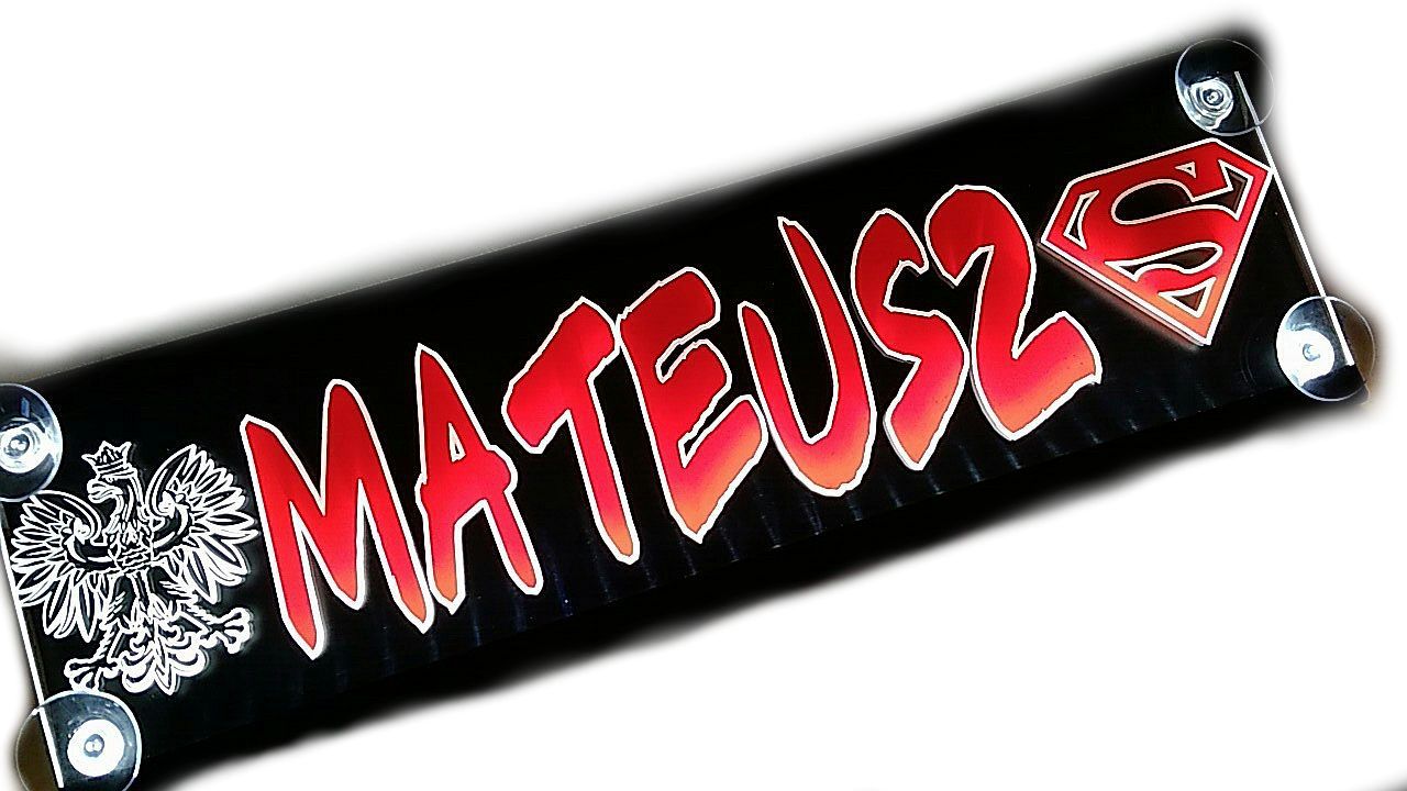 TABLICE PODSWIETLANE IMIENNE LED KOLOROWE 40x16cm Manufacturer Kidaps