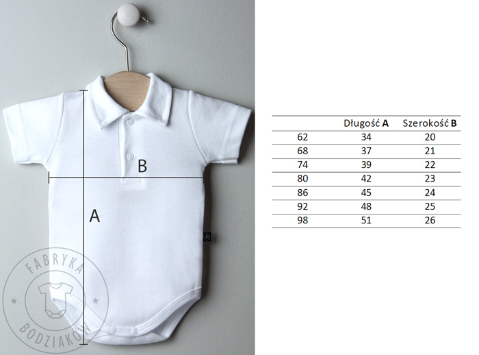 BODY polo na CHRZEST KRÓTKI rękaw KOSZULOBODY 74 Marka Inna marka