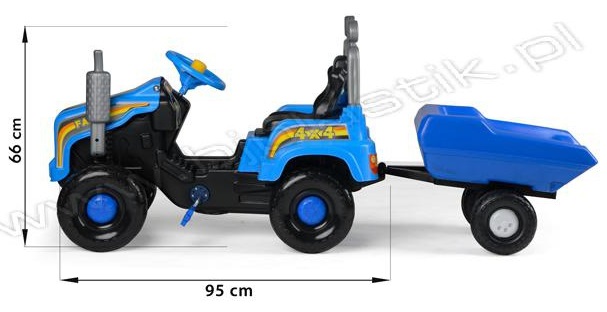 OGROMNE POLSKIE TRAKTORY NA PEDAŁY Z PRZYCZEPĄ !!! Marka Pozostałe