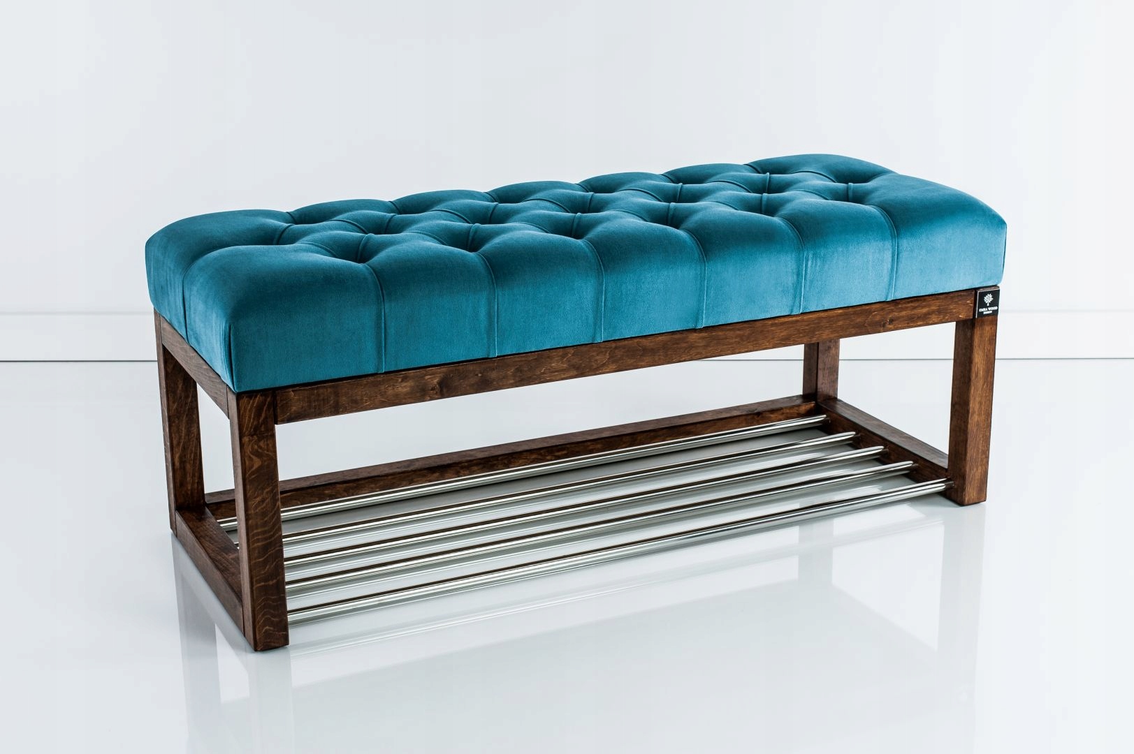 70 Producent Ławka Pikowana Turkus EMRA WOOD Szerokość mebla 70 cm
