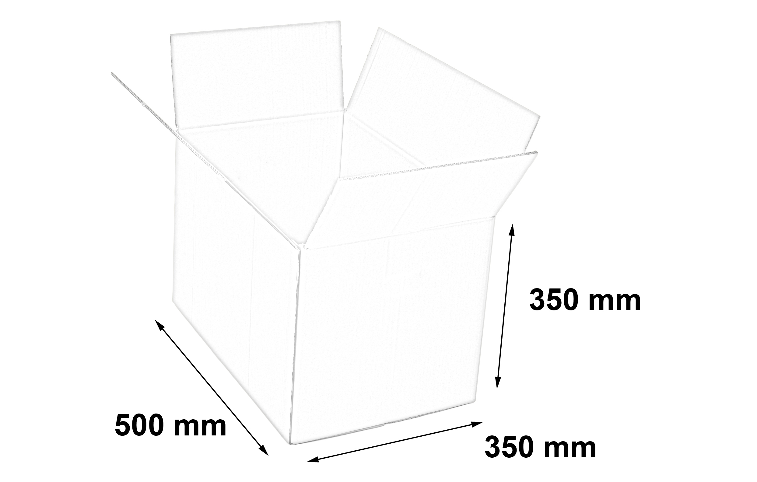 Karton Pudło 500x350x350 5W Transportowe, paleta, przeprowadzka 1szt Długość zewnętrzna 50 cm