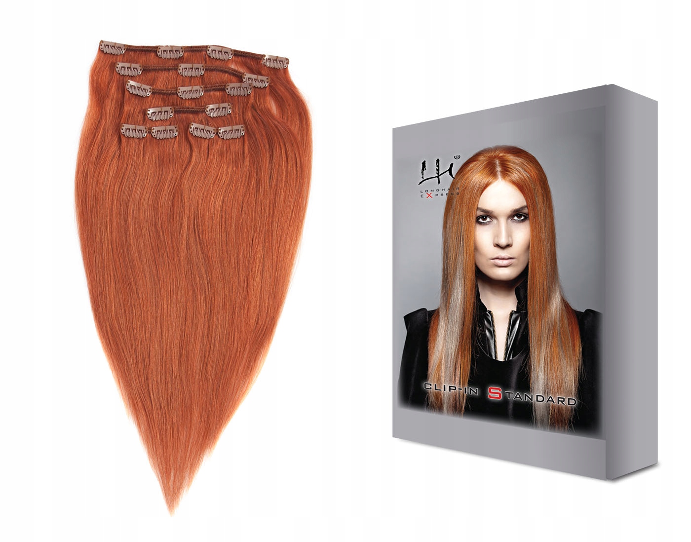 #130 40-45 cm 6dílná sada přírodních vlasů