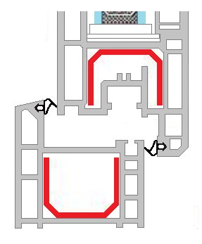 10m+Klej Uszczelki do okna okien okienne S-1172 Waga produktu z opakowaniem jednostkowym 0.4 kg